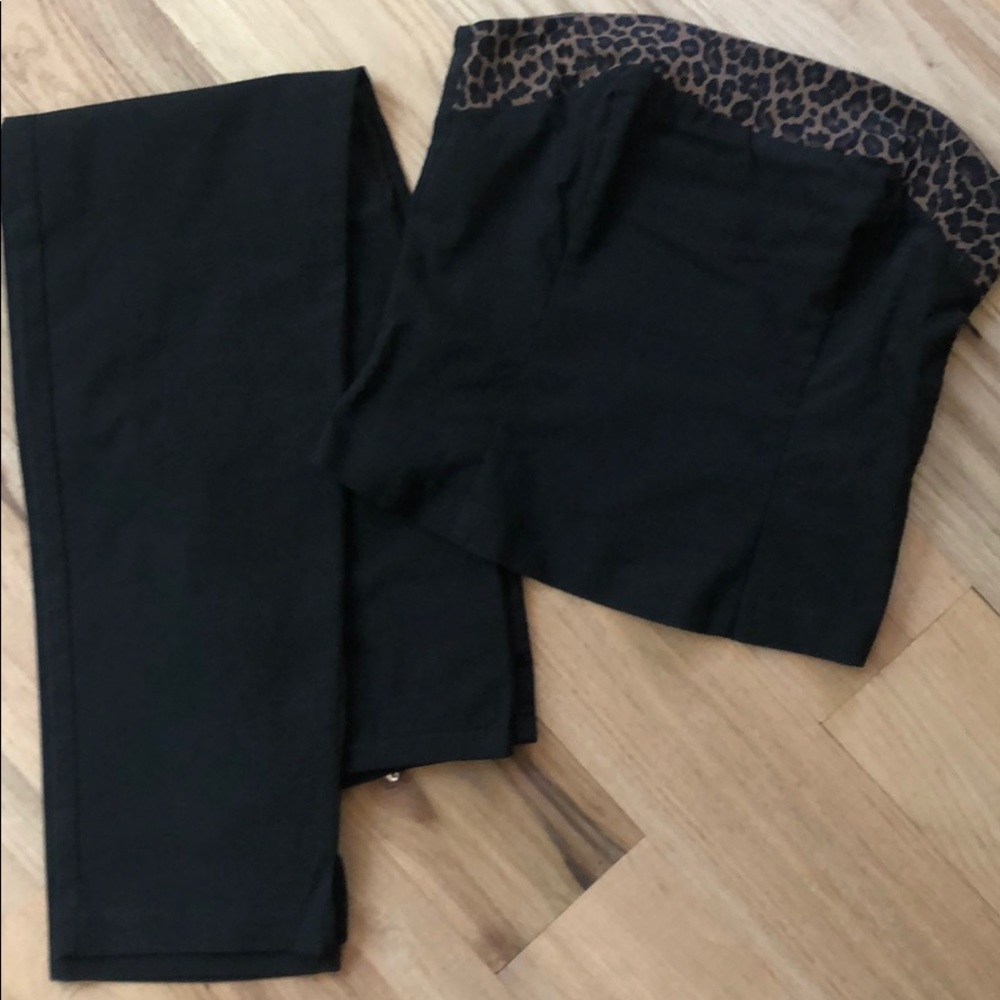 Two piece crop top and pants